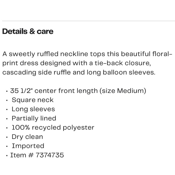 For Love & Lemons Brittany Floral Print Long Sleeve Midi Dress - Picture 11 of 12